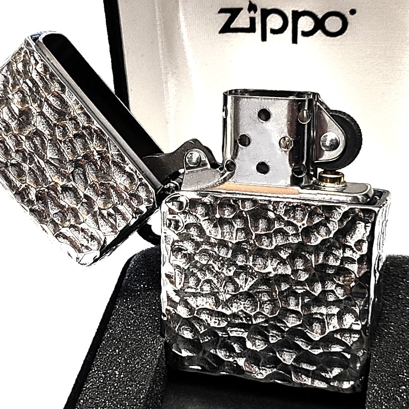 ZIPPO ライター メタルジャケット ハンマートーン 超重厚 ジッポ