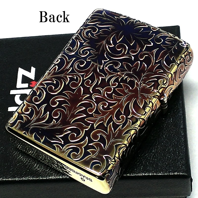 ZIPPO（ジッポー） 限定 唐草 ジッポ ライター オーロラ ゴールド