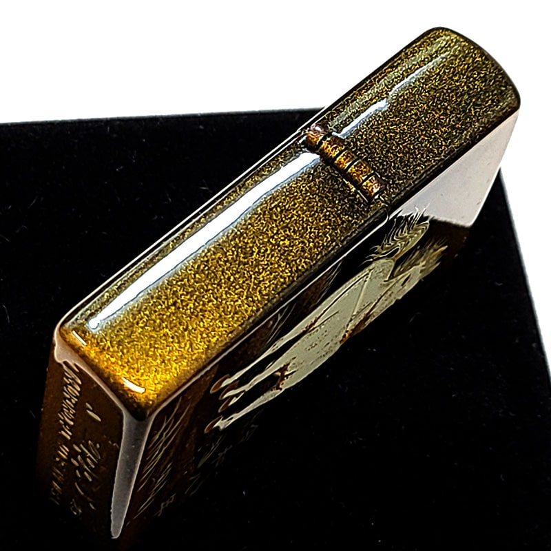 ZIPPO（ジッポー） ライター 和柄 本金蒔絵 干支 午 金タンク ジッポ