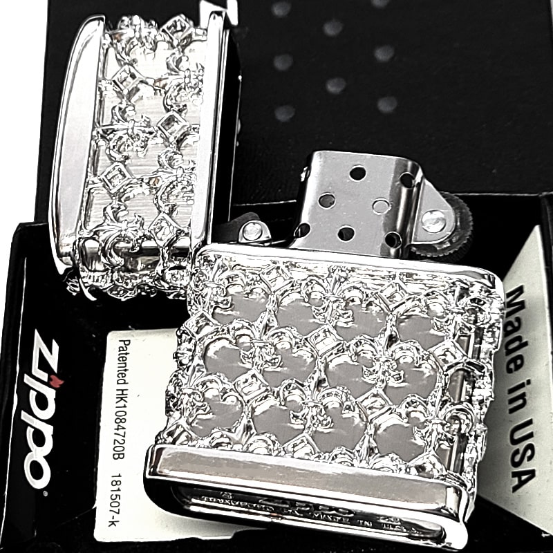 ZIPPO（ジッポー） ライター メタルジャケット ニッケル鏡面仕上げ 