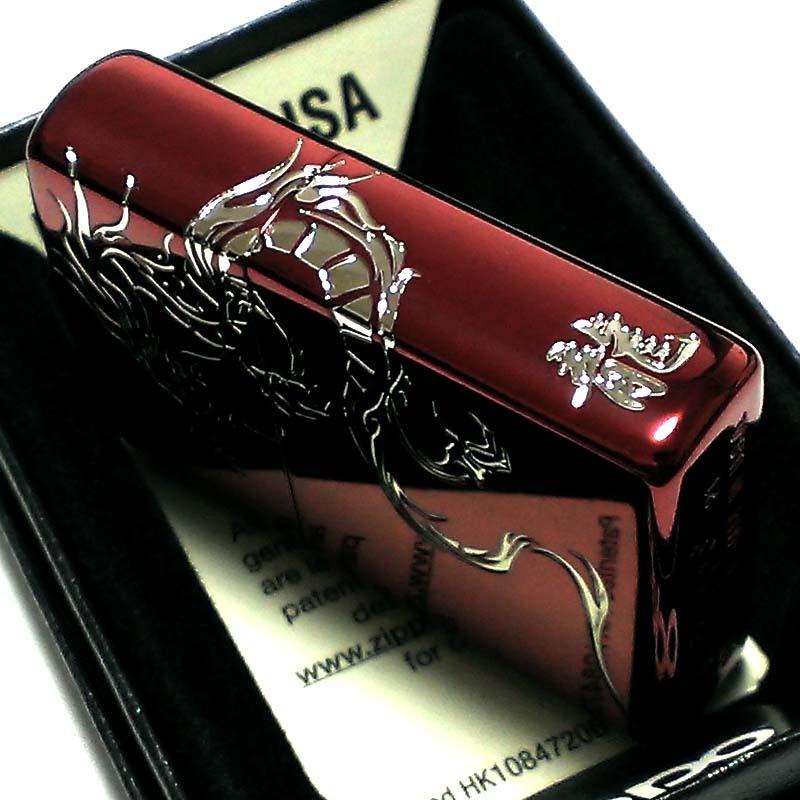 ZIPPO（ジッポー） ライター ドラゴンタトゥー ジッポ 龍 ワインレッド