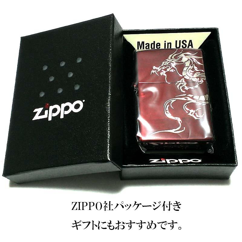 ZIPPO（ジッポー） ライター ドラゴンタトゥー ジッポ 龍 ワインレッド