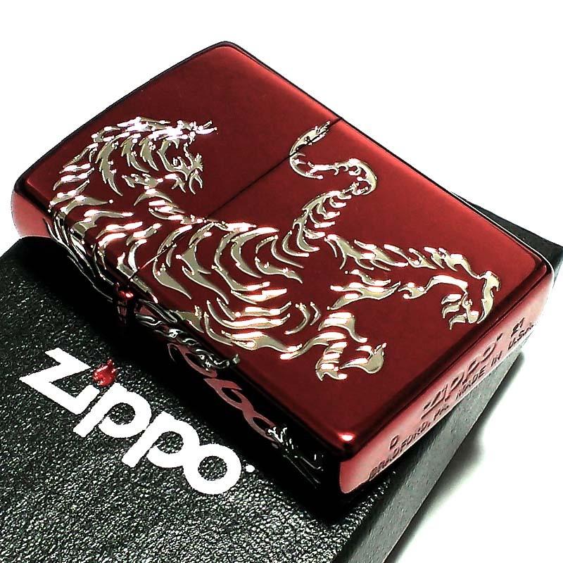 ZIPPO（ジッポー） ライター タイガータトゥー ジッポ 虎 ワインレッド
