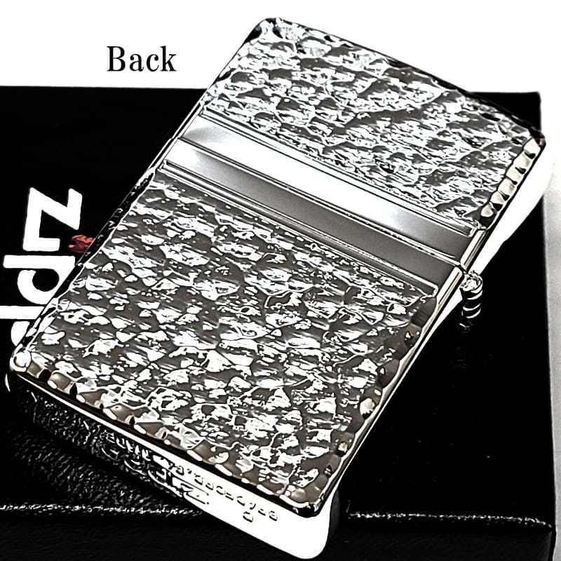 ZIPPO（ジッポー） ライター ハンマートーン 両面加工 ジッポ シルバー