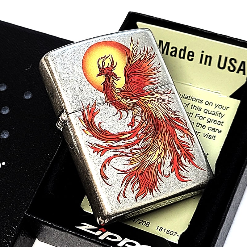 ZIPPO（ジッポー） ライター 鳳凰 ジッポ 和柄 アンティークシルバー