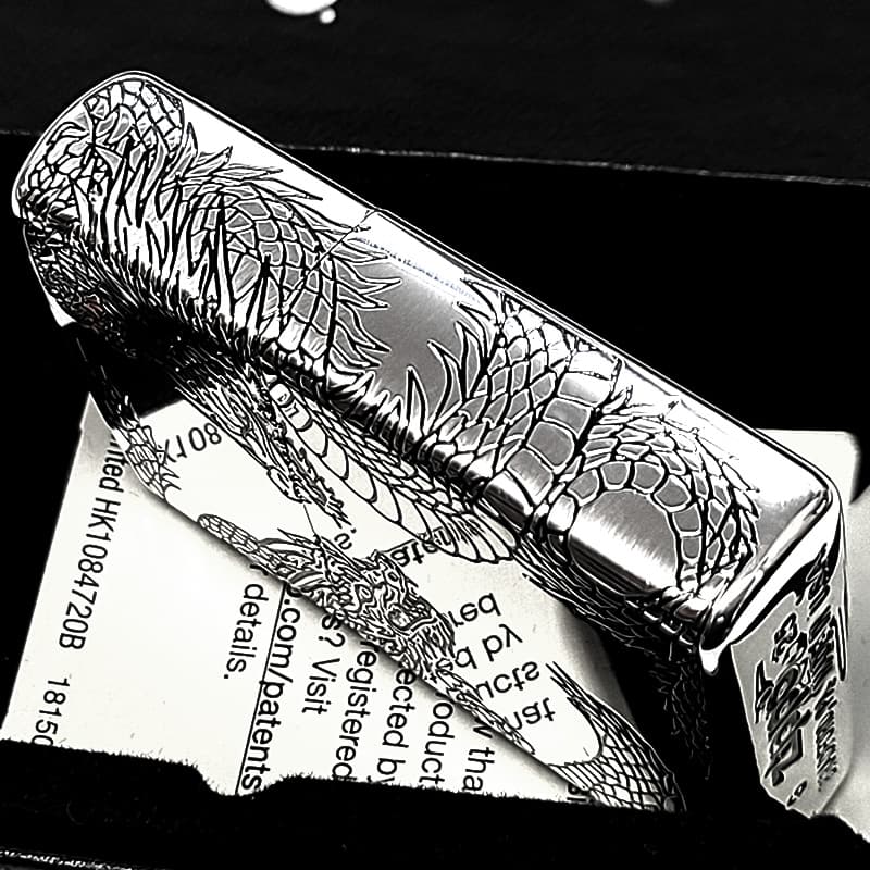 ZIPPO（ジッポー） 和柄 三面加工 双龍 ジッポ ライター ツイン