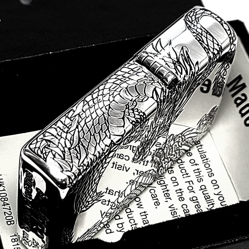 ZIPPO（ジッポー） 和柄 三面加工 双龍 ジッポ ライター ツイン