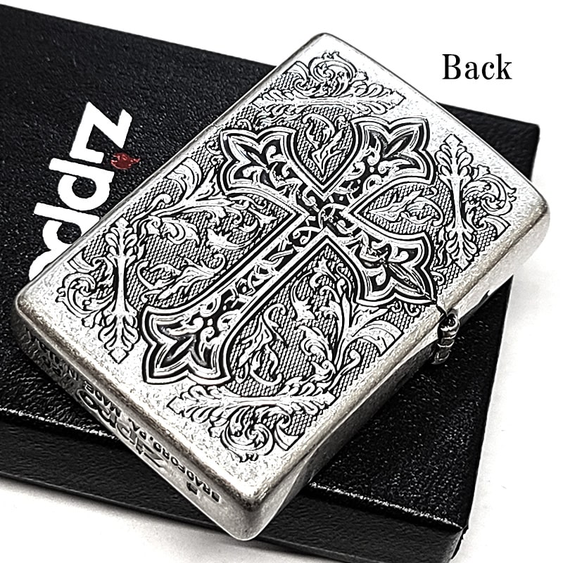 ZIPPO クロスメタル エンブレム ジッポ ライター かっこいい 重厚