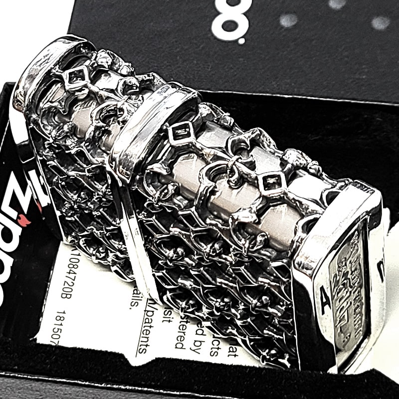 ZIPPO（ジッポー） メタルジャケット シルバーイブシ ジッポ ライター 