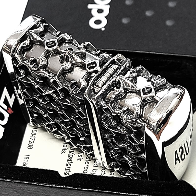 ZIPPO（ジッポー） メタルジャケット シルバーイブシ ジッポ ライター 