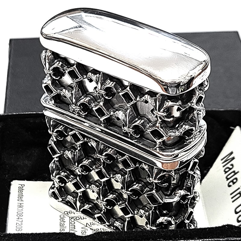 ZIPPO ジッポー ライター シルバー ZIPPER ニッケル イブシ メタル ZIPPO（ジッポー） メタルジャケット シルバーイブシ ジッポ ライター