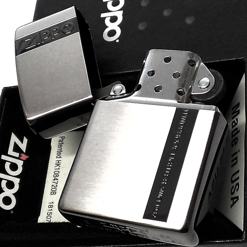 ZIPPO（ジッポー） ZIPPOライター シンプル ジッポ 縦ライン入り