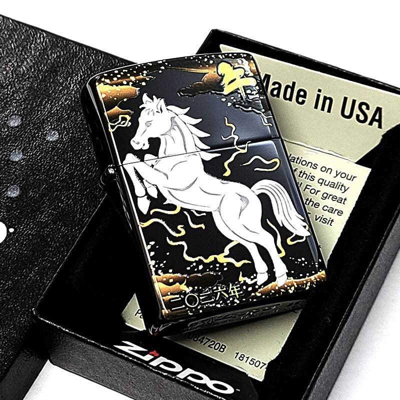 ZIPPO（ジッポー） 午 干支 2026年 金タンク ジッポ ライター 令和8年