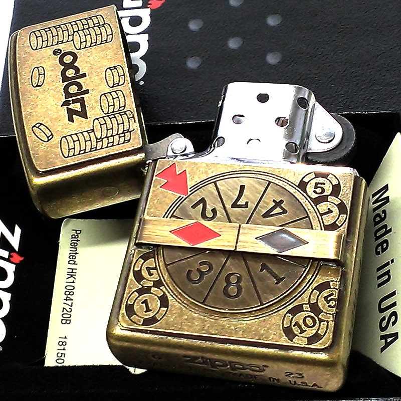 ZIPPO（ジッポー） ルーレット 回転メタル ジッポ ライター ユーズド