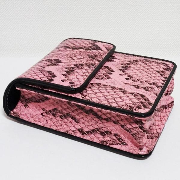 タバコケース ライトピンクパイソン 可愛い 型押し シガレット