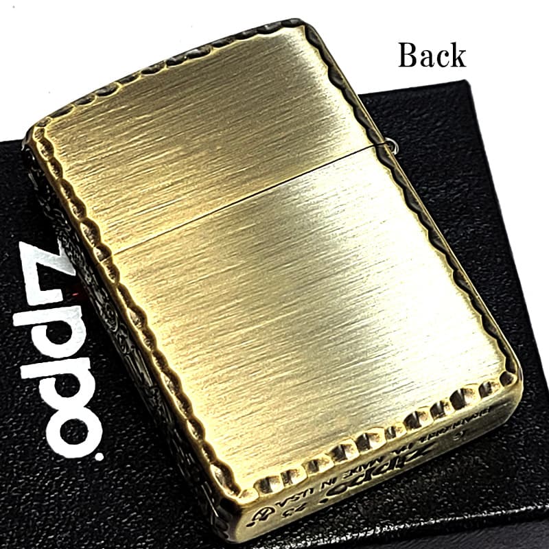 ZIPPO（ジッポー） アーマー 限定 3面彫刻 昇鯉 アンティークゴールド