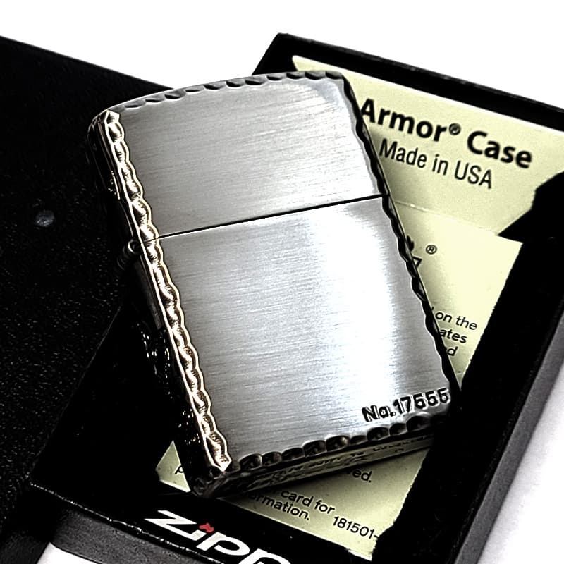 ZIPPO（ジッポー） アーマー 限定 3面彫刻 昇鯉 アンティークシルバー