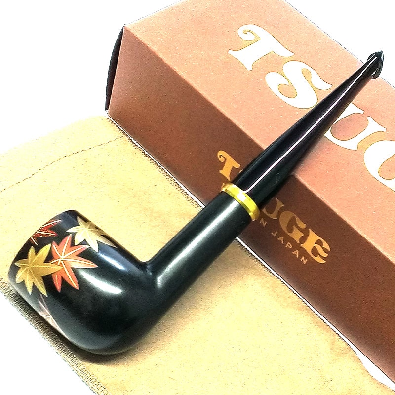 パイプ ツゲ 蒔絵 妻恋草紅葉 TSUGE 喫煙具 柘製作所 おしゃれ