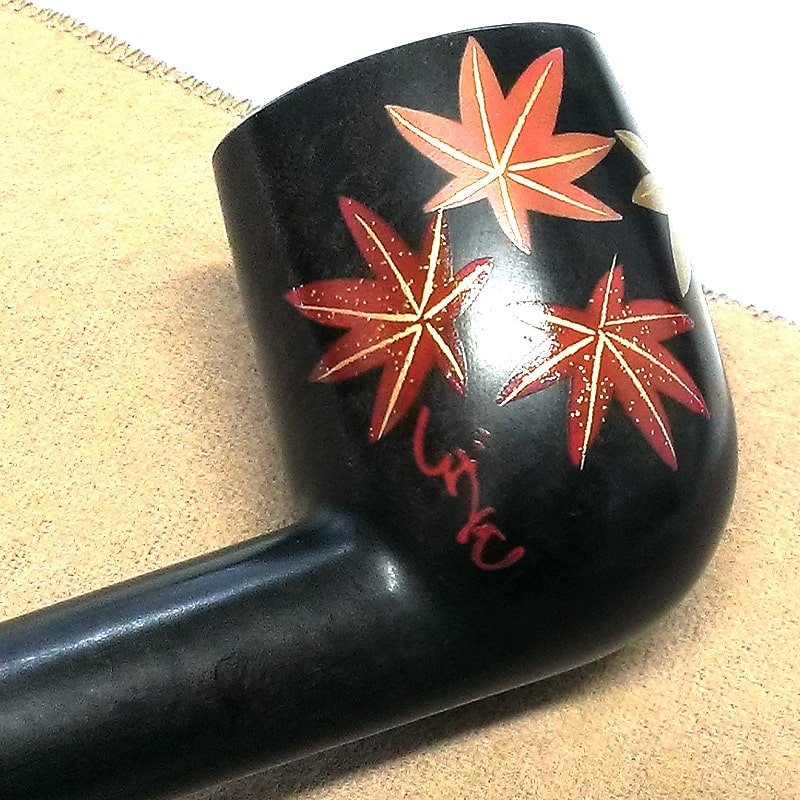 パイプ ツゲ 蒔絵 妻恋草紅葉 TSUGE 喫煙具 柘製作所 おしゃれ