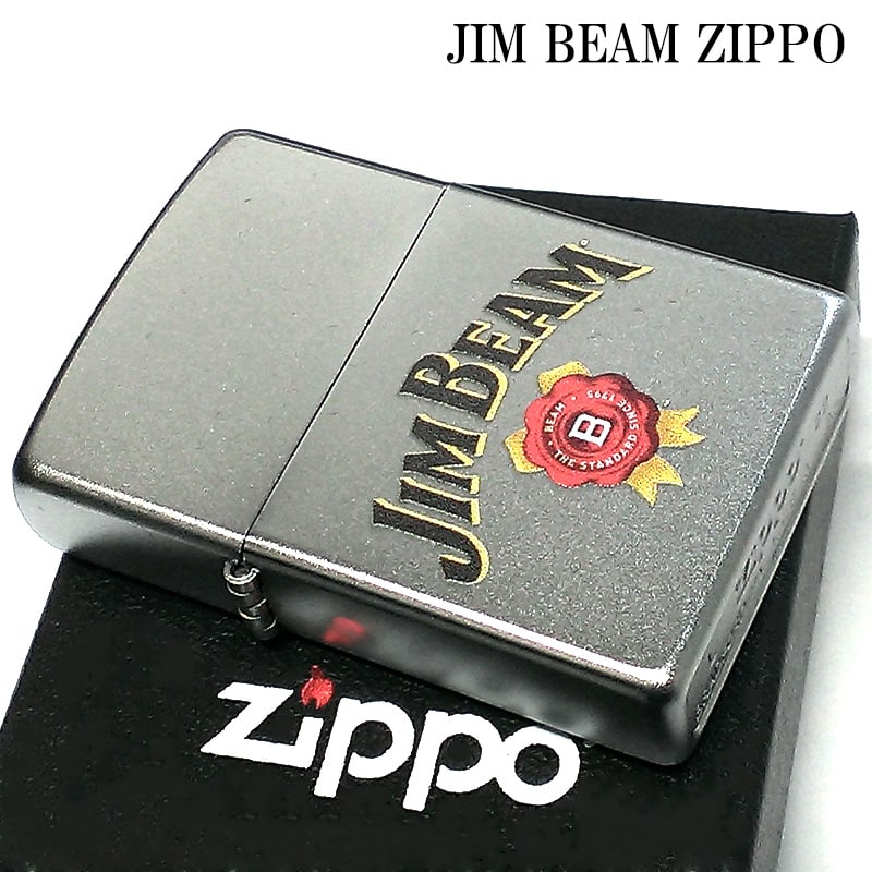 ZIPPO ライター JIM BEAM ロゴ ジムビーム ジッポ シルバー