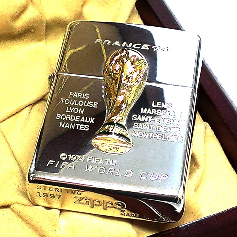 ZIPPO レア 一点物 純銀 スターリングシルバー FIFA ワールドカップ98 フランス大会 ジッポ シリアルNo.入り ライター ギフト :  fifa-france98 : Zippoタバコケース喫煙具のハヤミ - 通販 - Yahoo!ショッピング