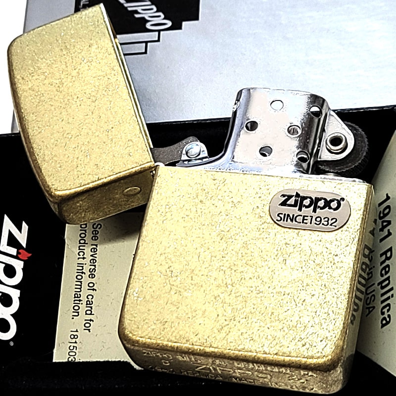 ZIPPO（ジッポー） ライター 1941 復刻レプリカ ユーズド加工 真鍮