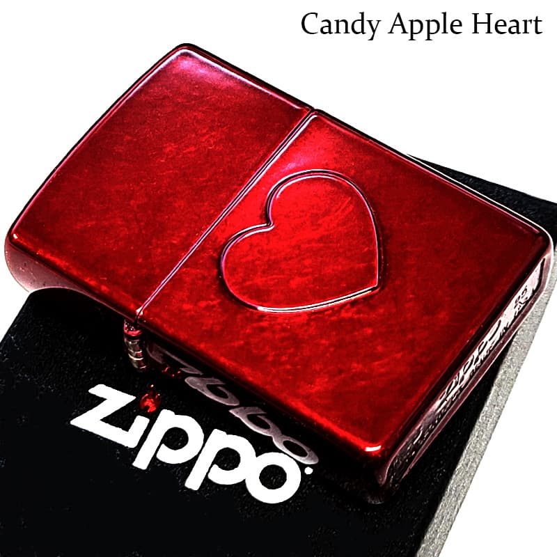 ZIPPO（ジッポー） キャンディアップルレッド ハート おしゃれ ジッポ 