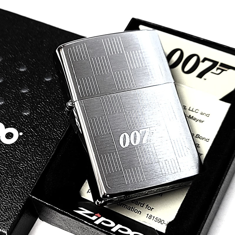 ZIPPO（ジッポー） ライター シルバーサテン 007 チェックデザイン