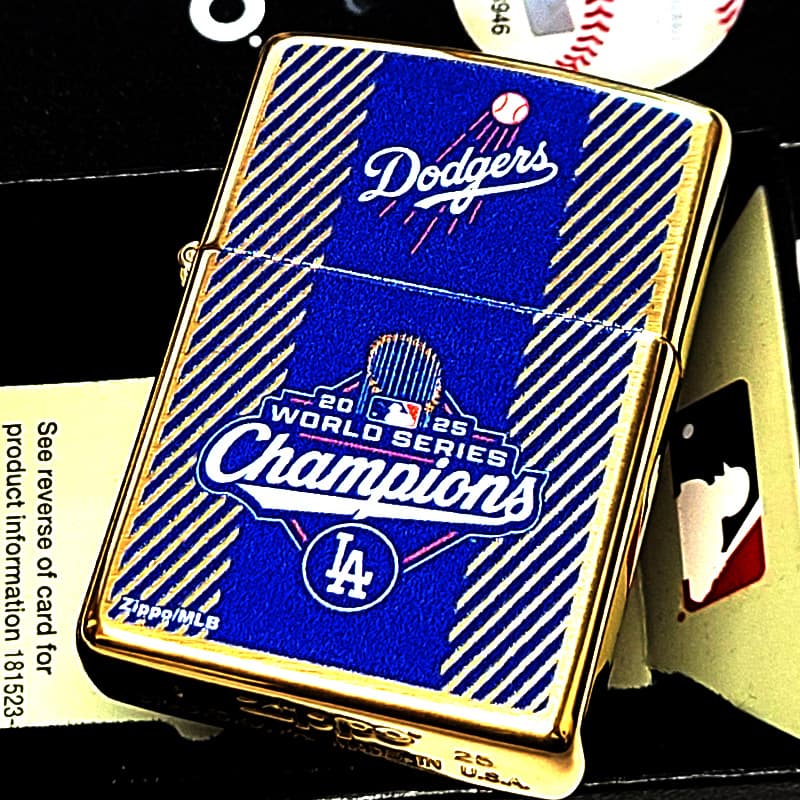 Zippo ロサンゼルス・ドジャース ジッポ　未使用　新品　 テープ有り ZIPPO（ジッポー） ロサンゼルス ドジャース 2025ワールドシリーズ優勝