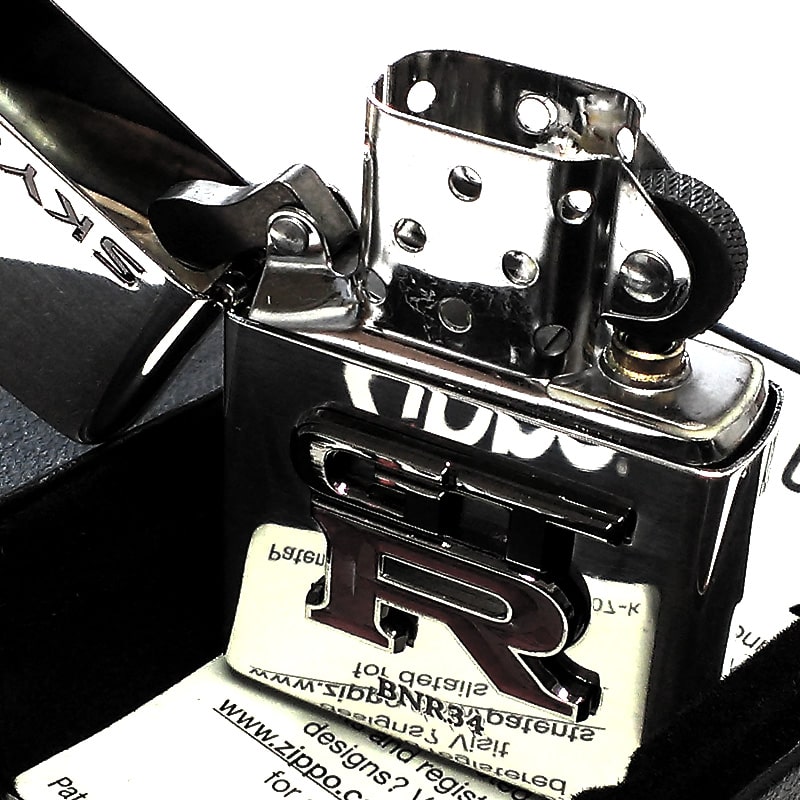 ZIPPO（ジッポー） スカイライン GT-R R34 リアルエンブレム 日産公認