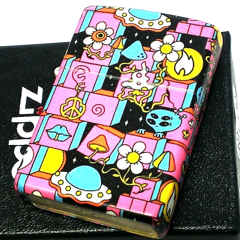 ZIPPO（ジッポー） カラフル ジッポライター おしゃれ 5面加工 蓄光
