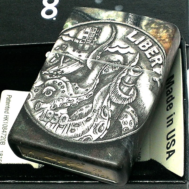 Zippo ジッポー 海賊 コイン Pirate Coin 全面塗装 49434 メール