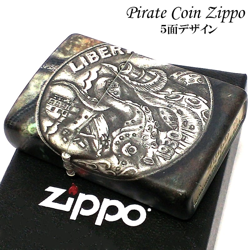 Zippo ジッポー 海賊 コイン Pirate Coin 全面塗装 49434 メール