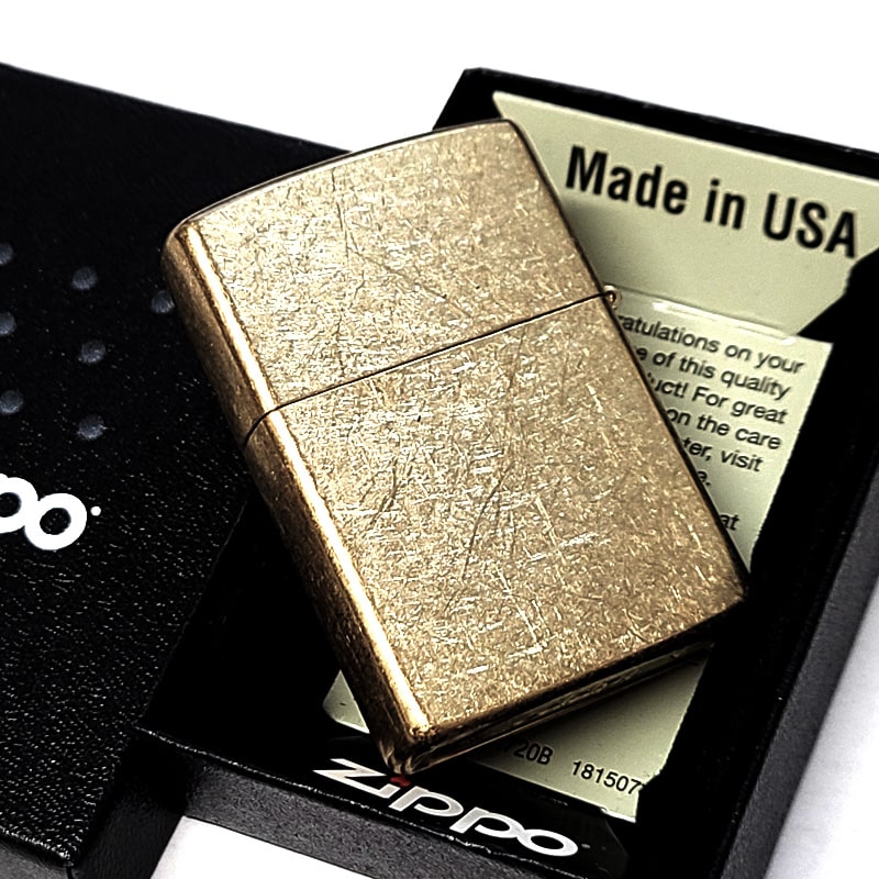 ZIPPO（ジッポー） ストリートクローム ブラス おしゃれ ユーズド加工