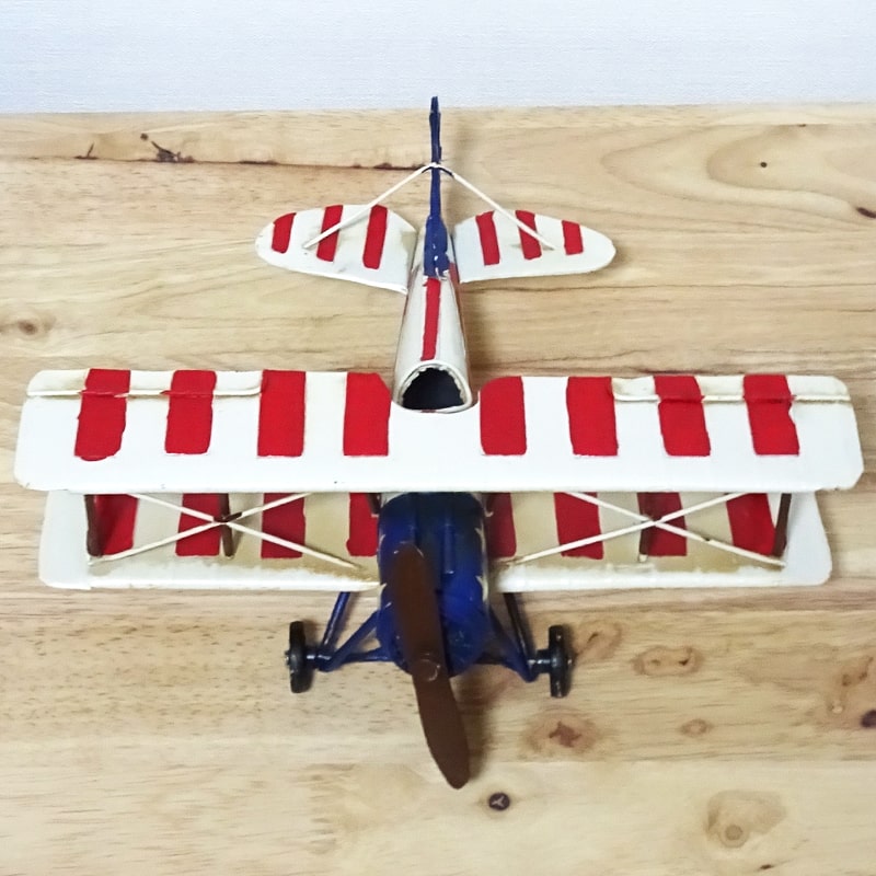 ヴィンテージプレーン レトロ ブリキ 飛行機 オブジェ おもちゃ 