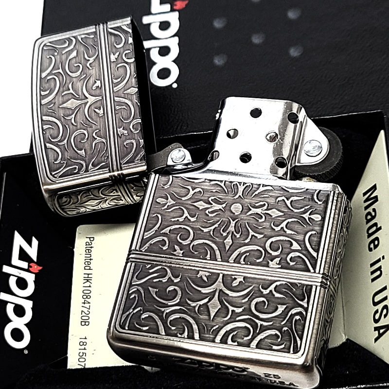 ZIPPO（ジッポー） ライター アラベスク ジッポ シルバー 4面精密彫刻 