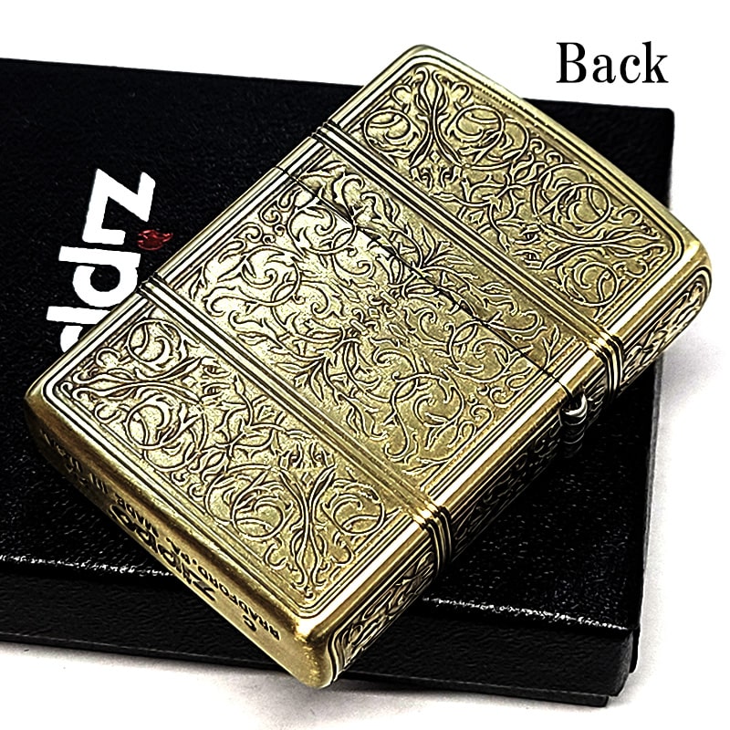 ZIPPO（ジッポー） ライター 4面精密彫刻 アラベスク ゴールド ジッポ