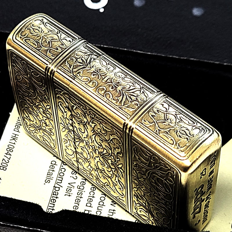 ZIPPO（ジッポー） ライター 4面精密彫刻 アラベスク ゴールド ジッポ