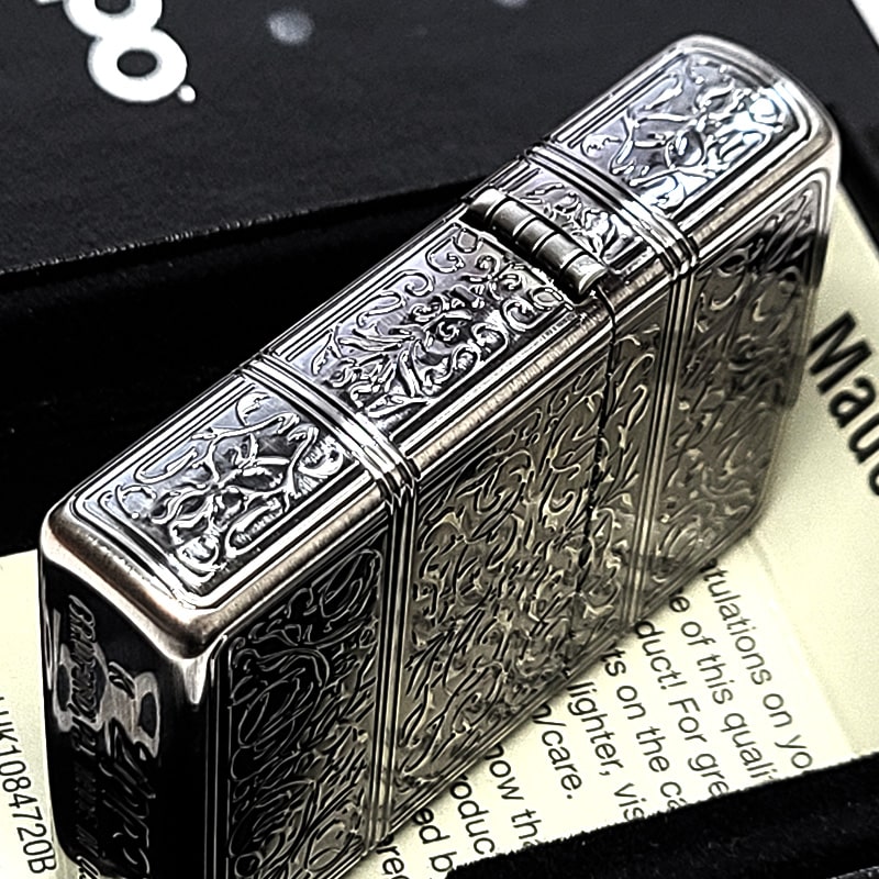 ZIPPO（ジッポー） ライター シルバー アラベスク ジッポ おしゃれ 4面