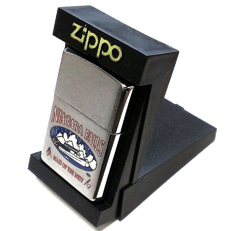 ZIPPO ライター カナダ製 2001年製 ナイアガラの滝 オンタリオ製 廃盤 レアジッポ おしゃれ シルバー メンズ ギフト