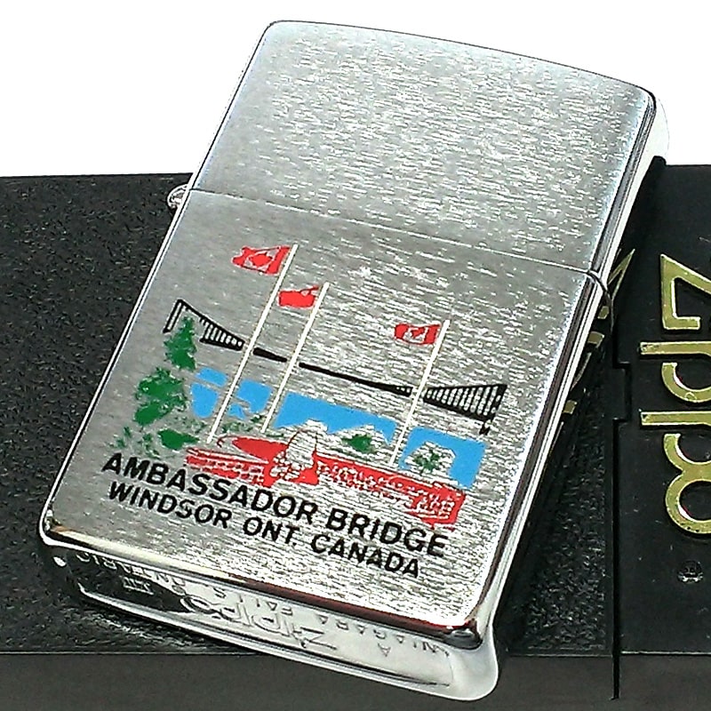 ZIPPO カナダ製 1992年製 アンバサダー ブリッジ ジッポ ライター ウィンザー オンタリオ製 レア ヴィンテージ 絶版 珍しい 未使用品 :  ambassador-br017 : Zippoタバコケース喫煙具のハヤミ - 通販 - Yahoo!ショッピング