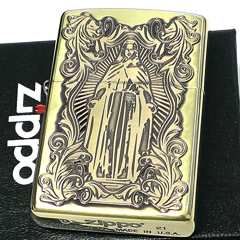 Zippo ジッポー 漢字 働いたら負け プリント加工 ＃207 Emboss