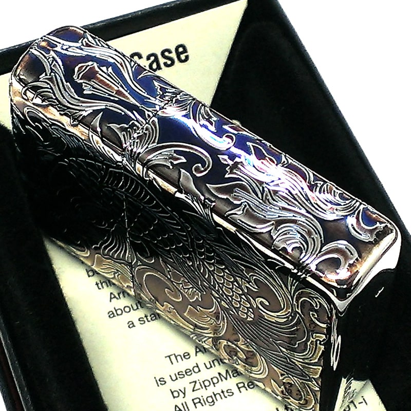 ZIPPO アーマー アラベスク 昇鯉 ジッポ ライター オーロラ
