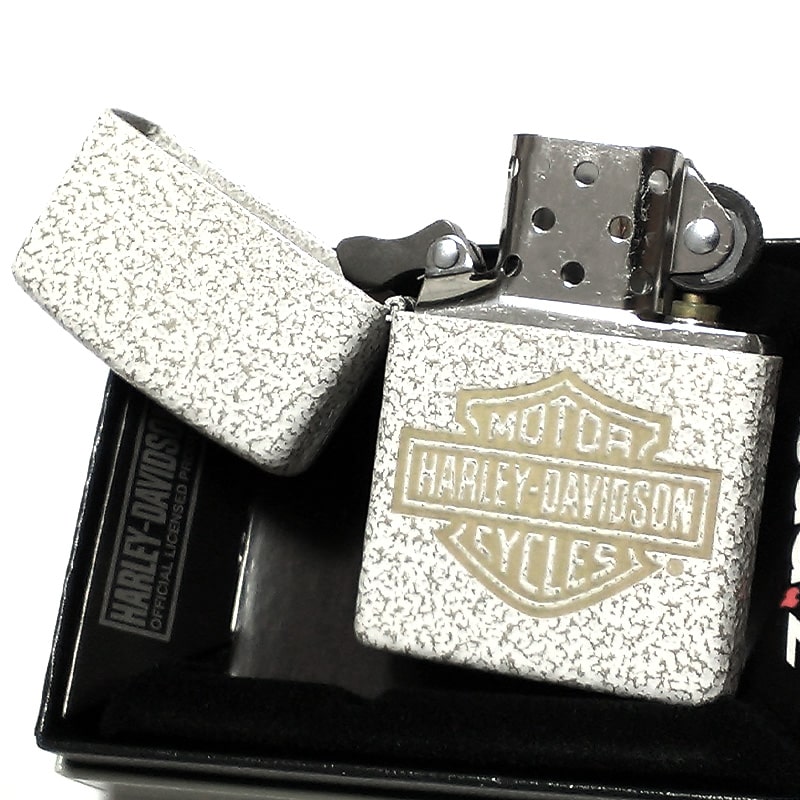 ZIPPO ハーレー ダビッドソン ジッポ ライター おしゃれ ホワイト ロゴ