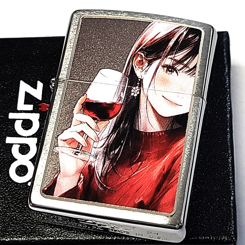 ZIPPO（ジッポー） おしゃれ お酒 ワイン Drinking Girl ジッポ