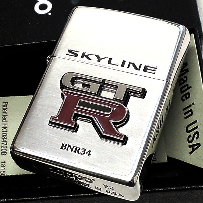 ZIPPO（ジッポー） スカイライン GT-R R34 リアルエンブレム 日産公認