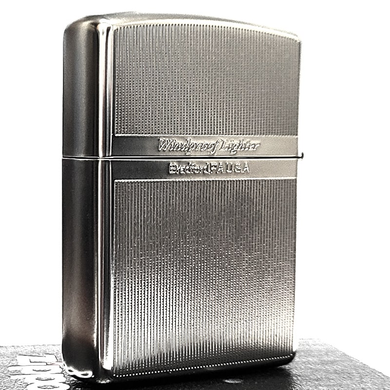ZIPPO（ジッポー） ライター アーマー 唐草＆ストライプ シルバー
