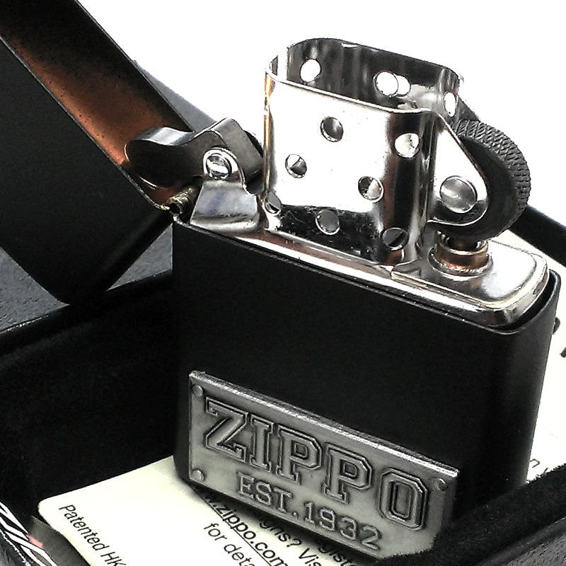 ZIPPO（ジッポー） ライター ジッポロゴ メタル マットブラック 艶消し