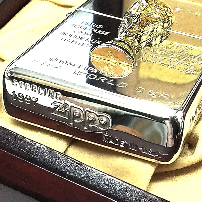 ZIPPO レア 一点物 純銀 スターリングシルバー FIFA ワールドカップ98