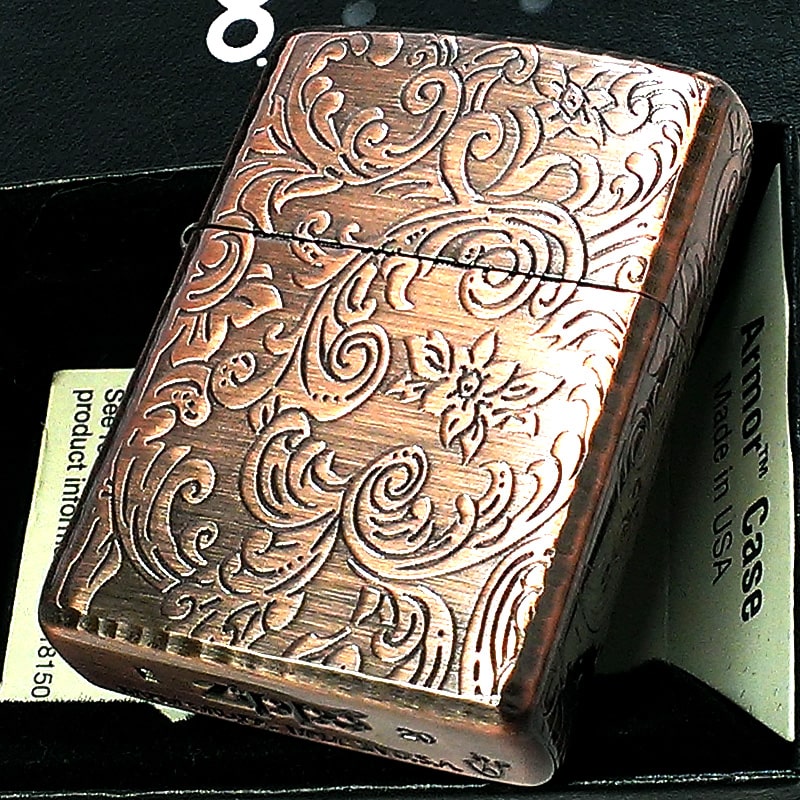 特価品 ZIPPO アーマー 5面 アラベスク 銅古美 ライター カッパー かっこいい 葉 花 コーナーリューター おしゃれ 銅 重厚 メンズ ギフト  : 5ar-cp : Zippoタバコケース喫煙具のハヤミ - 通販 - Yahoo!ショッピング